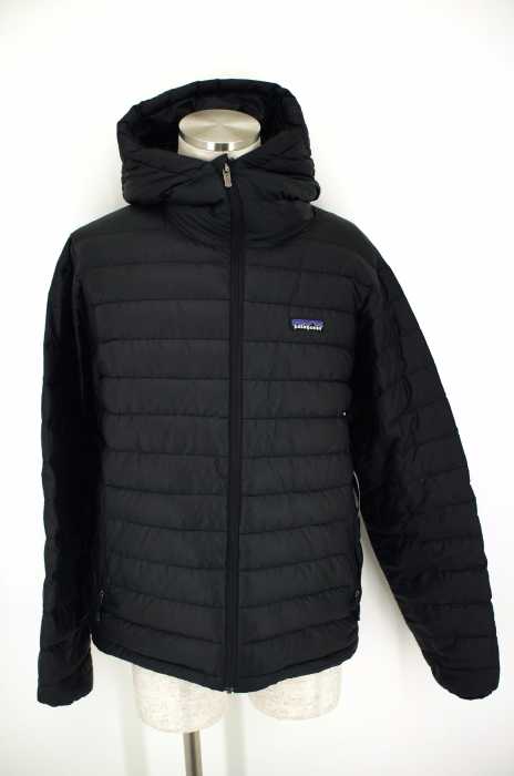 patagonia （パタゴニア） ブランドロゴ入りフーディー中綿ダウンジャケット メンズ アウター
