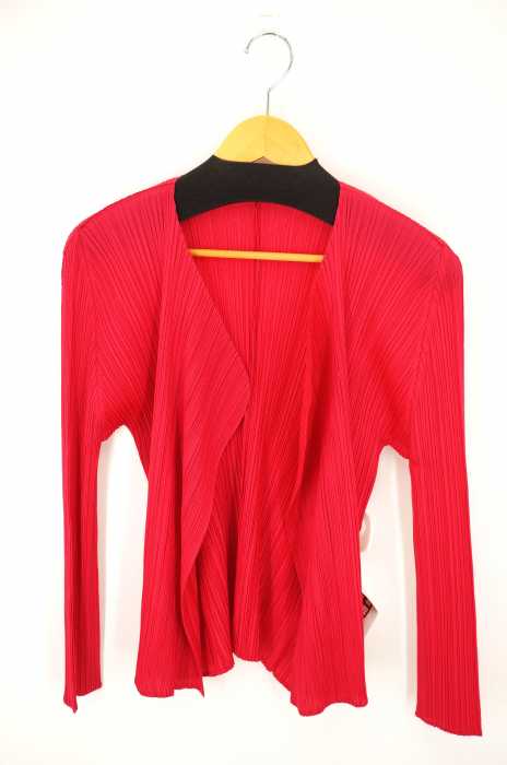 PLEATS PLEASE ISSEY MIYAKE（プリーツプリーズイッセイミヤケ） プリーツ加工カーディガン レディース トップス