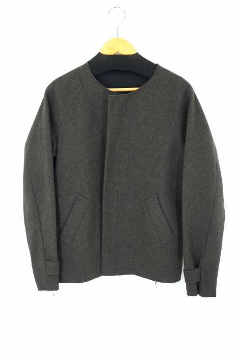 n-s（ノース） NO COLLAR JACKET メルトンノーカラージャケット メンズ アウター