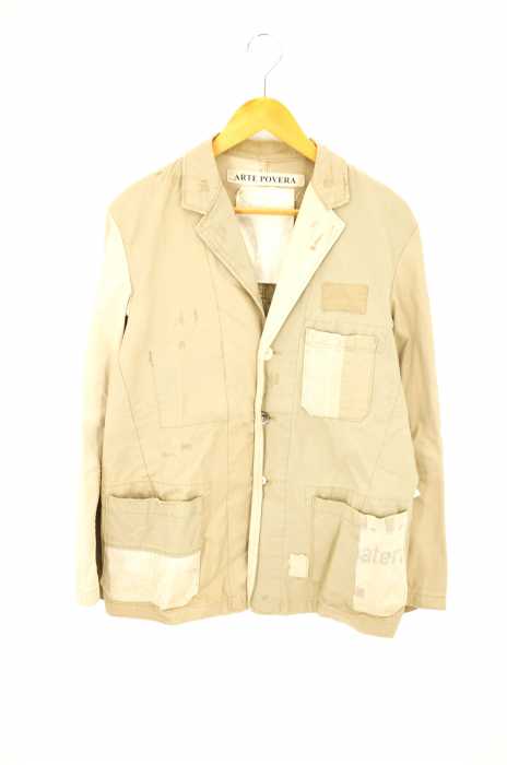 ARTE POVERA (アルテポーヴェラ) ヴィンテージ加工 異素材切替 ジャケット メンズ アウター