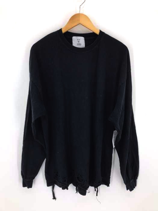KMK(ケイエムケイ) ダメージ加工ロングスリーブカットソー メンズ トップス