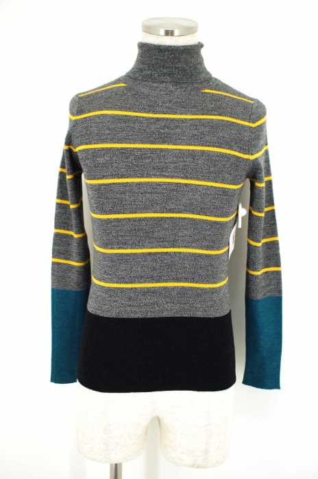 Paul Smith （ポールスミス） ボーダー柄タートルネックニットトップス レディース トップス