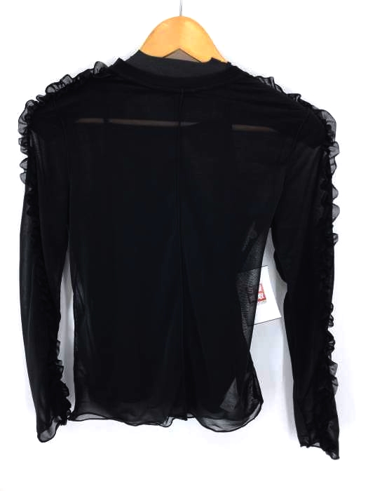 furfur（ファーファー） シアー&袖フリルプルオーバー レディース トップス
