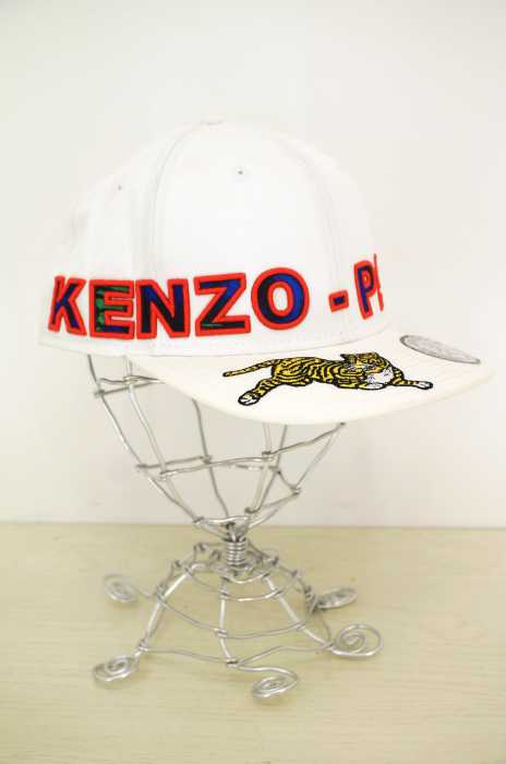 KENZO×H&M(ケンゾー×エイチアンドエム) 16AW 虎刺繍キャップ メンズ 帽子