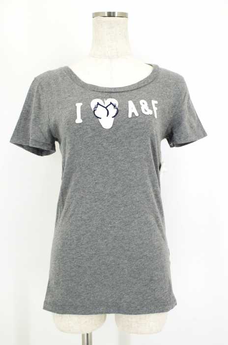 Abercrombie & Fitch （アバクロンビーアンドフィッチ） ワッペン付き半袖Tシャツ レディース トップス