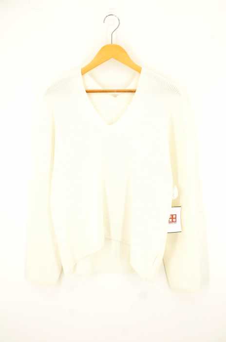 CLANE (クラネ) V-NECK BACK DROP KNIT レディース トップス