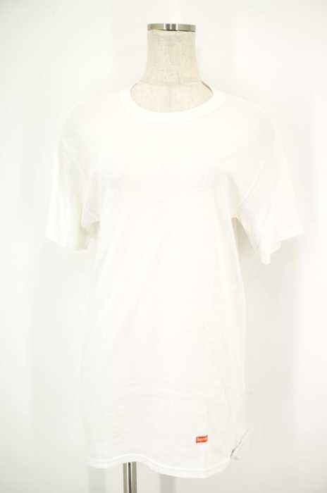 Hanes × Supreme (ヘインズシュプリーム) ブランドロゴ入り半袖Tシャツ レディース トップス