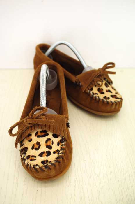 Minnetonka （ミネトンカ） レオパード切替モカシン レディース シューズ