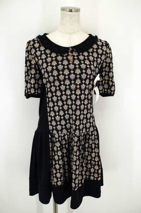 DOLLY GIRL BY ANNA SUI (ドーリーガールバイアナスイ) 総柄切替チュニックワンピース レディース ワンピース