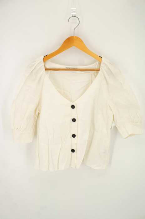ZARA TRF (ザラティーアールエフ) Vネック バルーンスリーブ レディース トップス