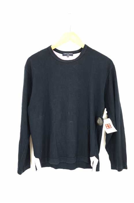 COMME des GARCONS HOMME (コムデギャルソンオム) AD2008 裏地チェック クルーネックカットソー メンズ トップス