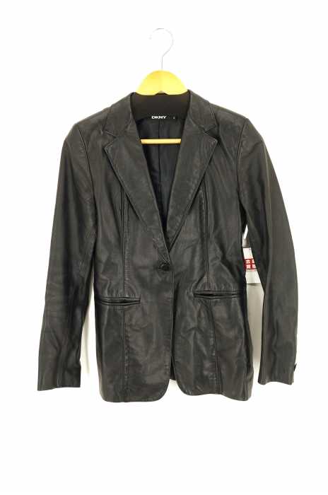 DKNY （ダナキャランニューヨーク） ラムレザー 1Bテーラードジャケット レディース アウター