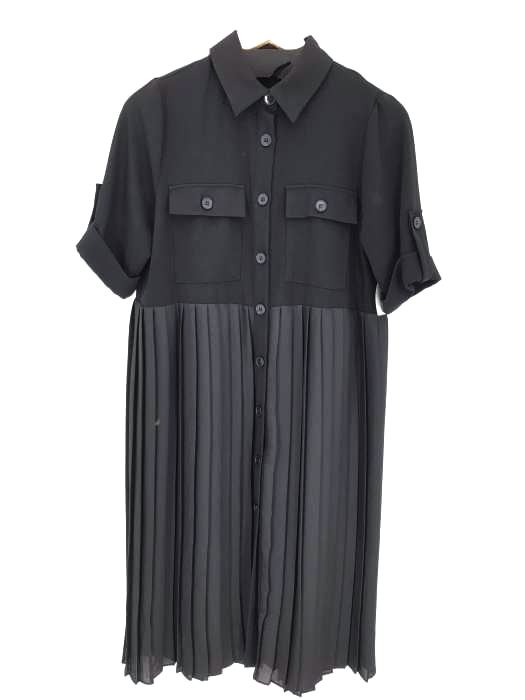 ZARA（ザラ） ドッキングプリーツシャツワンピース レディース ワンピース