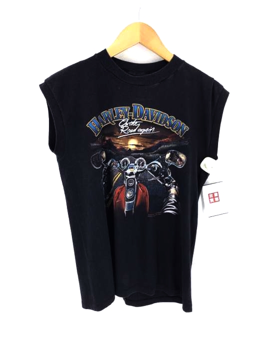 HARLEY-DAVIDSON（ハーレーダビッドソン） 90S USA製 ノースリーブプリントTシャツ メンズ トップス