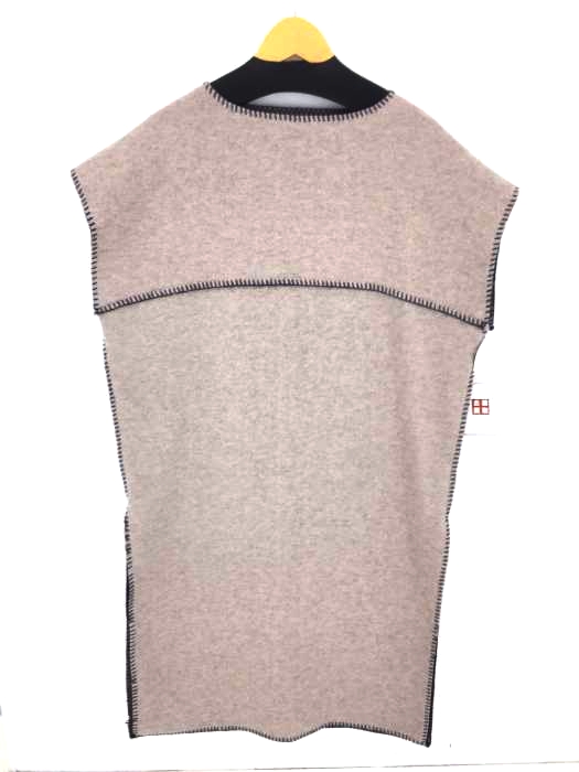 SELECT MOCA(セレクトモカ) blanket stitch over vest ブランケット ステッチ オーバーサイズベスト レディース トップス
