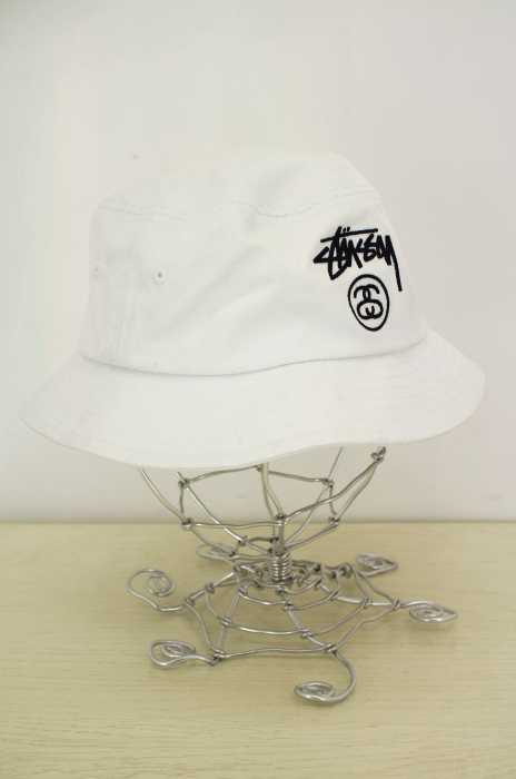 STUSSY (ステューシー) ロゴ刺繍バケットハット メンズ 帽子