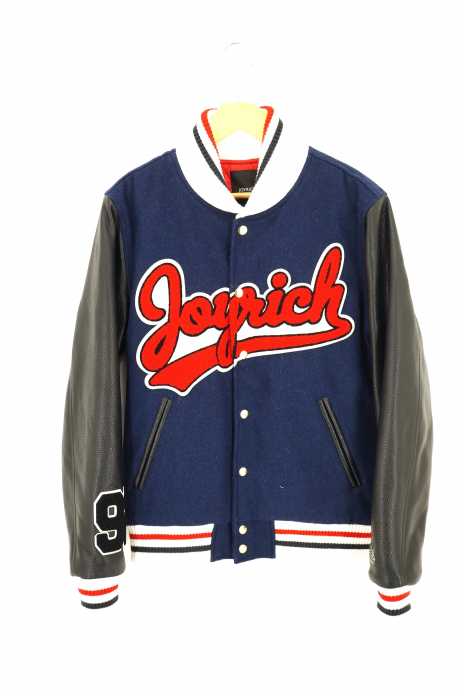 JOYRICH (ジョイリッチ) 袖レザー切替 ロゴ入り スタジャン メンズ アウター