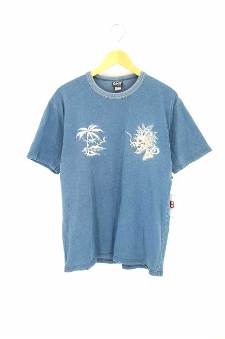 Schott NYC（ショット ニューヨーク） 刺繍入り クルーネックカットソー メンズ トップス