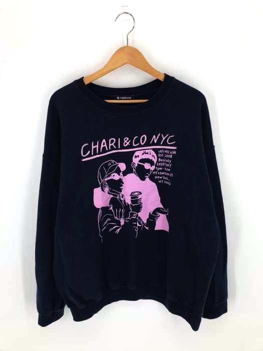 chari&co(チャリアンドコー) noise punk crewneck sweats メンズ トップス