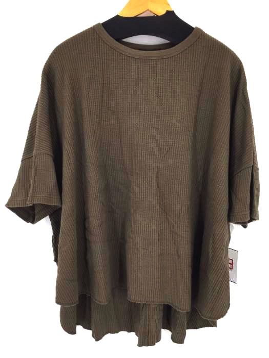 JOURNAL STANDARD（ジャーナルスタンダード） S/S スリット入りオーバーサイズサーマルニット メンズ トップス