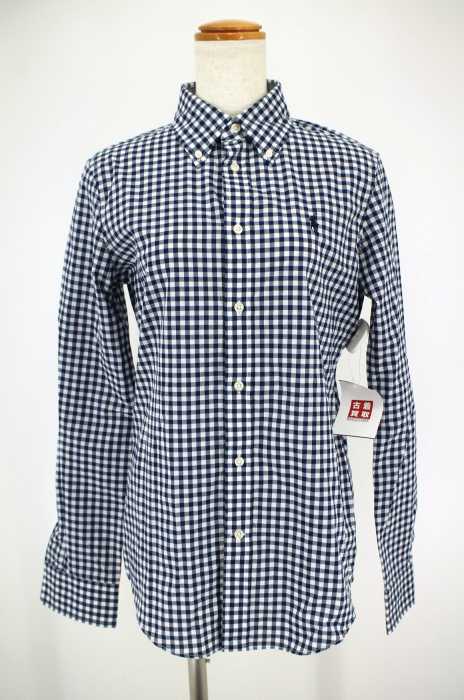 RALPH LAUREN （ラルフローレン） SLIM FIT ギンガムチェックボタンダウンシャツ レディース トップス