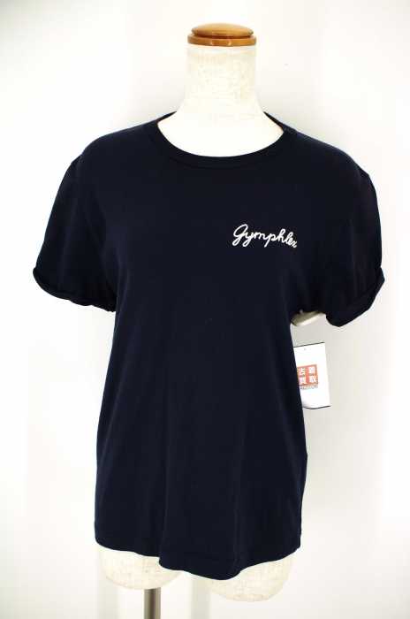 GYMPHLEX （ジムフレックス） 袖折り返しロゴ刺繍半袖Tシャツ レディース トップス