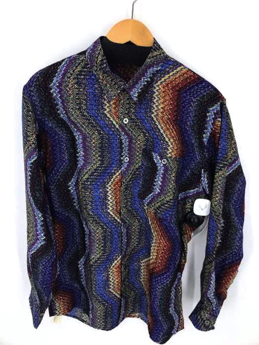 MISSONI（ミッソーニ） シルク総柄レギュラーシャツ メンズ トップス