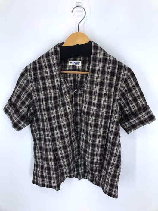 BEAMS BOY（ビームスボーイ） タータン アスコットタイ ショートスリーブ レディース トップス