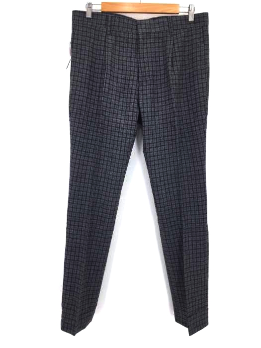 MISTER GENTLEMAN(ミスタージェントルマン) GUN CLUB CHECK SLIM WOOL PANTS メンズ パンツ