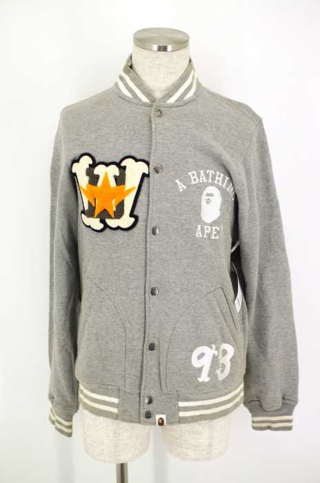 A BATHING APE (アベイシングエイプ) ワッペン入りジップアップブルゾン メンズ アウター