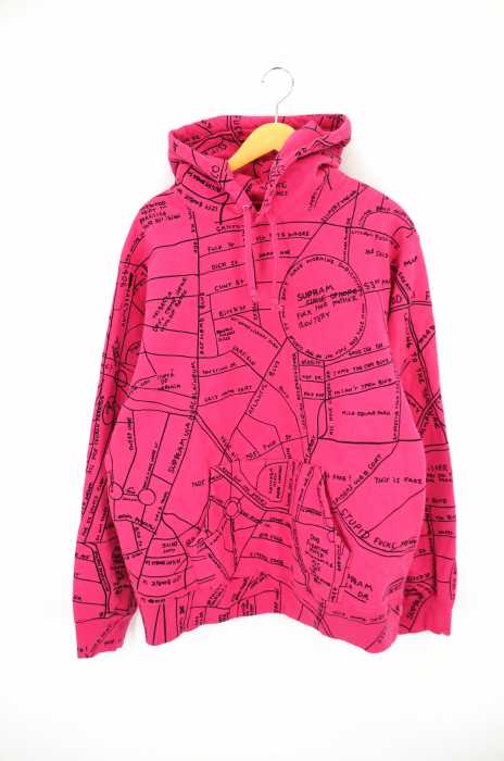 Supreme （シュプリーム） Gonz Embroidered Map Hooded Sweatshirt メンズ トップス