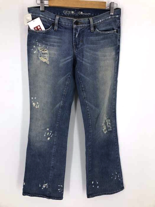 GUESS（ゲス） GUESS Premium ダメージ加工デニムパンツ レディース パンツ