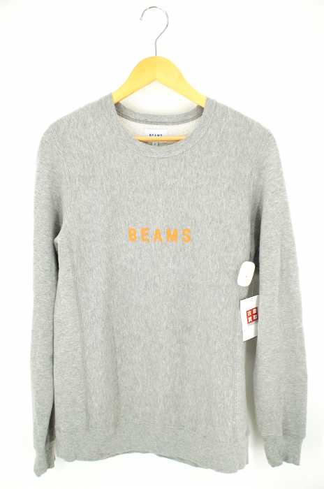 BEAMS  （ビームス） クルーネック ロゴプリントスウェット メンズ トップス