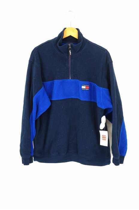 TOMMY HILFIGER （トミーヒルフィガー） ボアフリース ハーフジップトップス メンズ トップス