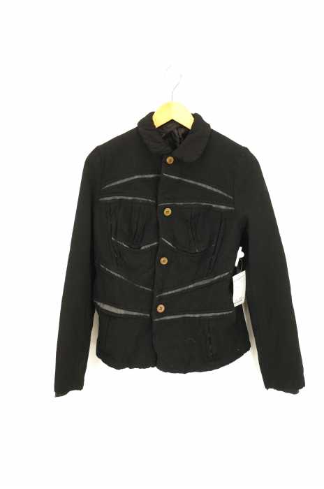 COMME des GARCONS COMME des GARCONS（コムデギャルソンコムデギャルソン） AD2005 ラウンドカラー  ポリ縮絨 レディース アウター