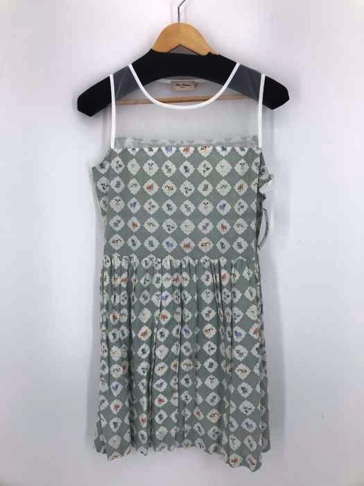 Miss Patina London（） シースルー切替 総柄ノースリーブワンピース レディース ワンピース