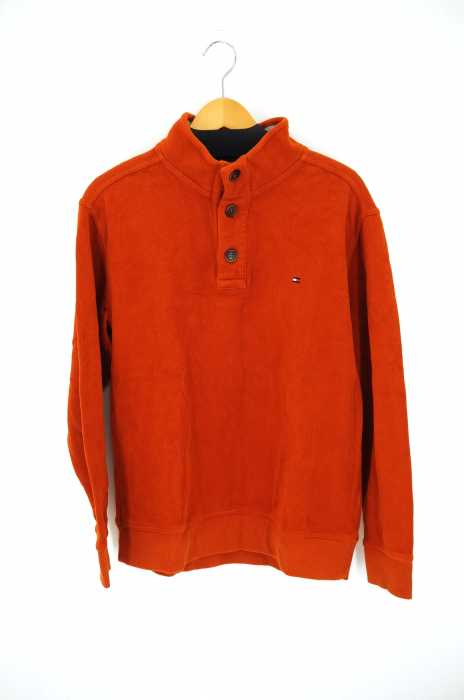 TOMMY HILFIGER (トミーヒルフィガー) ハーフボタンスウェット メンズ トップス