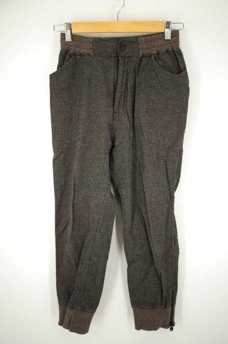 WHITE MOUNTAINEERING （ホワイトマウンテニアリング） HOUNDSTOOTH COTTON STRETCH TWILL RIB ZIP UP EASY PANTS メンズ パンツ