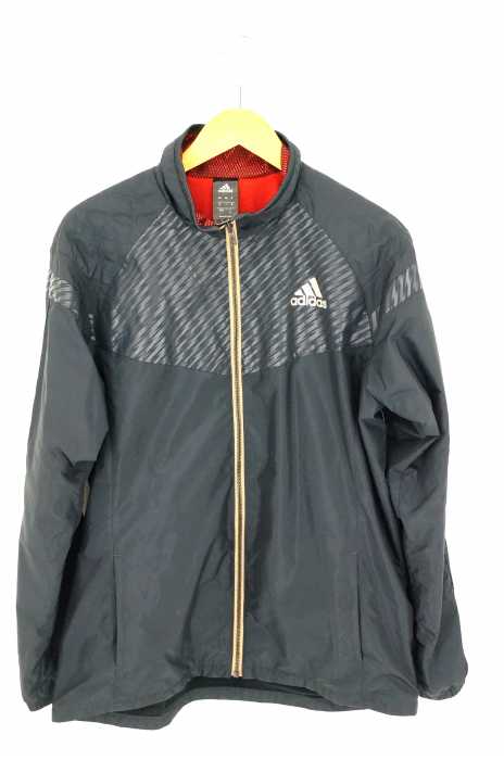 adidas （アディダス） ロゴプリント ナイロンジャケット メンズ アウター