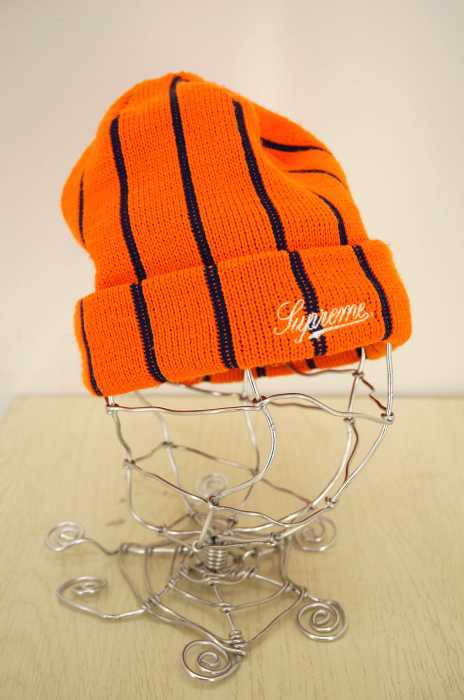 Supreme (シュプリーム) Pinstripe Beanie メンズ 帽子
