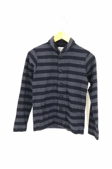 FWK by Engineered Garments（エフダブリューケイ バイ エンジニアドガーメンツ） ボーダー柄 ラウンドカラー シャツジャケット レディース アウター