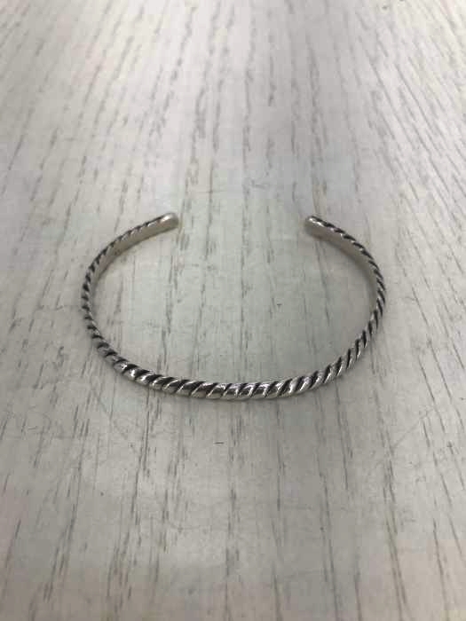 USED古着(ユーズドフルギ) SILVER ロープデザイン ブレスレット メンズ アクセサリー