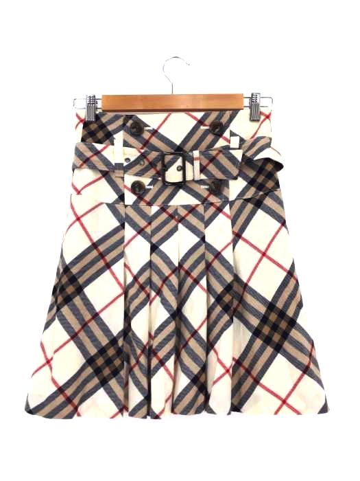 BURBERRY BLUE LABEL（バーバリーブルーレーベル） ベルト付きひざ丈スカート レディース スカート