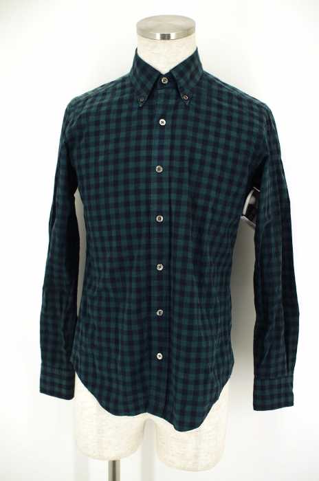 UNITED ARROWS green label relaxing （ユナイテッドアローズグリーンレーベルリラクシング） ボタンダウンシャツ ブロックチェック メンズ トップス