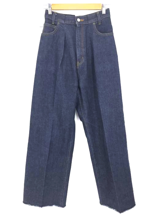 【美品】MOUSSY マウジー デニム ワイドパンツ ジーンズ　パンツ MOUSSY（マウジー）の「JW CUT OFF ベルボトム（デニムパンツ