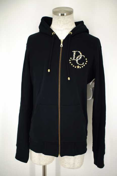 DRESSCAMP （ドレスキャンプ） ロゴビジュー付きジップアップパーカー メンズ トップス