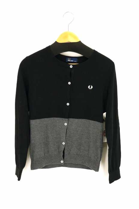 FRED PERRY （フレッドペリー） 刺繍入り バイカラーカーディガン レディース トップス