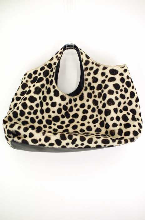 Imperiale インペリアーレ Made In Italy レオパード柄ハラコハンドバッグ レディース バッグ ブランド古着買取販売バズストア
