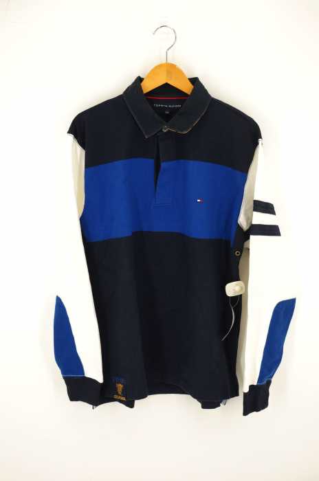 TOMMY HILFIGER (トミーヒルフィガー) 刺繍入り ラガーシャツ メンズ トップス