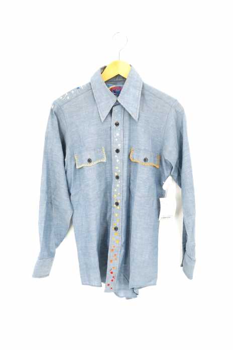 Wrangler （ラングラー） 暴れ馬タグ 刺繍入り 長袖シャツ メンズ